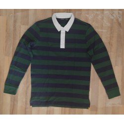 Poloshirt/Heren t-shirt gestreept lange mouwen