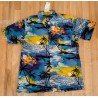 Men's Shirt with palm trees and sunset