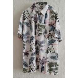 Heren Hemd met palmbomen en bloemen
