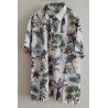 Heren Hemd met palmbomen en bloemen
