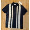 Poloshirt/Heren t-shirt donkerblauw/ wit gestreept