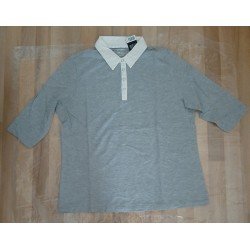 Blouse grijs 3/4 mouw