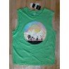 Men's set (t-shirt / tank top and shorts) green Sunset Surf Club