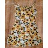 Ladies dress yellow sunflowers