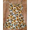 Ladies dress yellow sunflowers