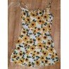 Ladies dress yellow sunflowers