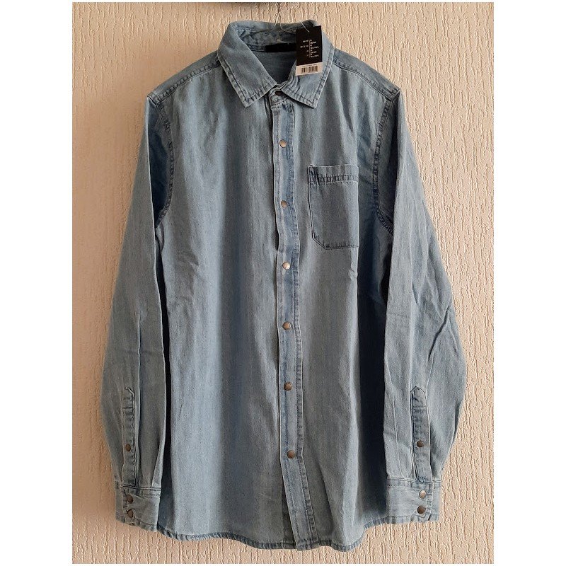 Jacket Men's shirt jeans blue