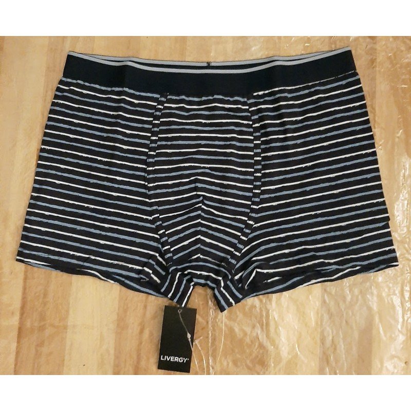 Boxer shorts striped light blue