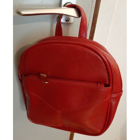 Ladies bag - Backpack red medium size
