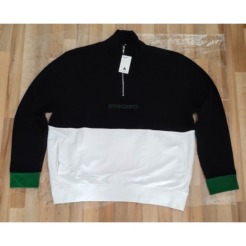 Polo shirt / Men's t-shirt sweater black / white