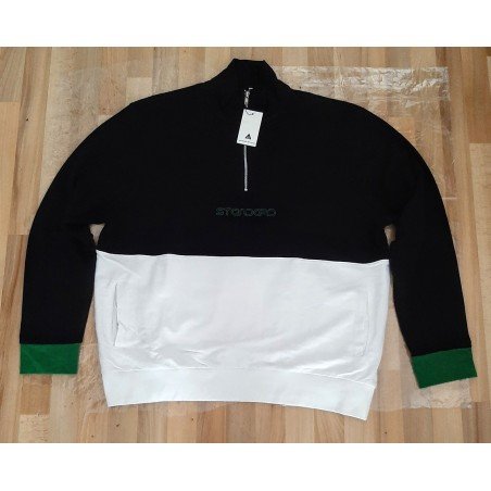 Poloshirt/Heren t-shirt sweater zwart/wit