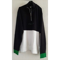 Poloshirt/Heren t-shirt sweater zwart/wit