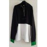 Polo shirt / Men's t-shirt sweater black / white