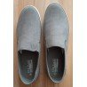 Heren schoen canvas grijze instapper