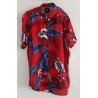 Men's shirt with large leaves
