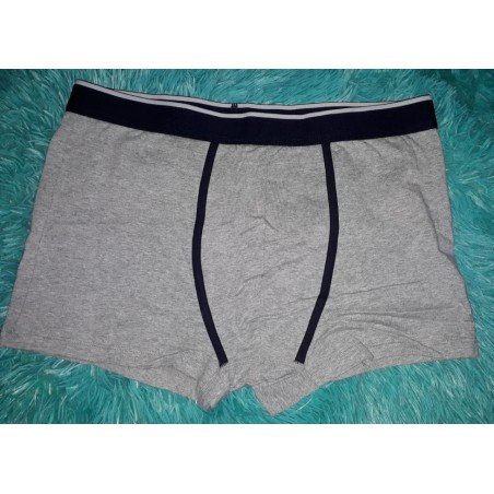 Boxer shorts gray with two black stripes