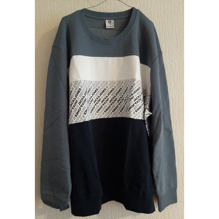 Heren T-shirt / Sweater Jack & Jones lange mouw blauw/zwart