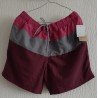 Heren Short bordeaux/grijs