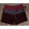 Heren Short bordeaux/grijs