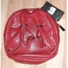 Ladies bag - Red backpack with press stud