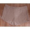 Ladies pants - Ladies short linen beige