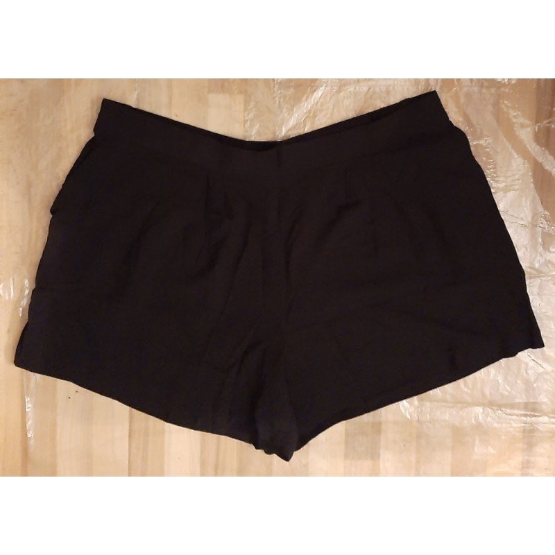 Ladies pants - Ladies short linen black