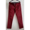 Neat long pants Slim Fit burgundy / red