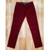 Neat long pants Slim Fit burgundy / red