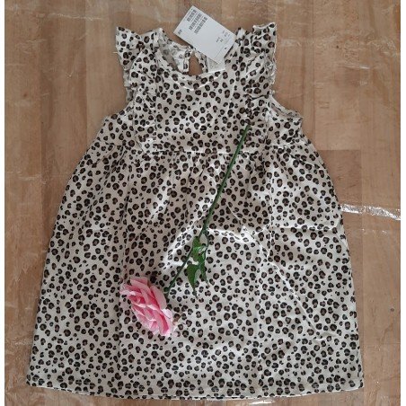 Children's dress with tiger paw print