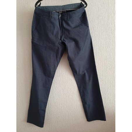 Neat long pants dark blue