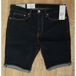 Heren Short Denim Slim Fit donkerblauw