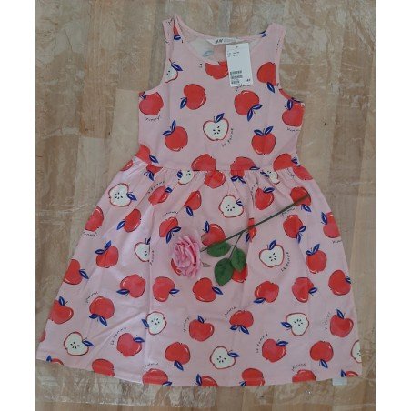 Children's dress with apples