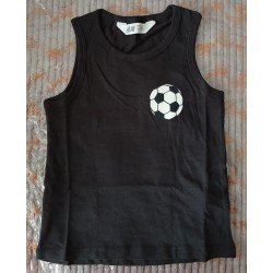 Boys T-Shirt / Tank Top with Football Pattern
 Available sizes-98/104 (2 - 4 jr.)