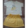 Girls set size 146: Girls white blouse and yellow skirt