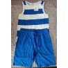 Jongensset: Jongens tanktop gestreept en short donkerblauw