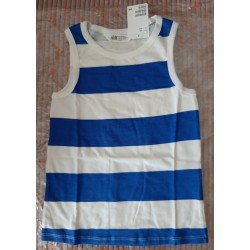 Boys set: Boys tank top striped and shorts dark blue