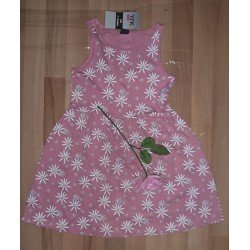 Children's dress with white flowers