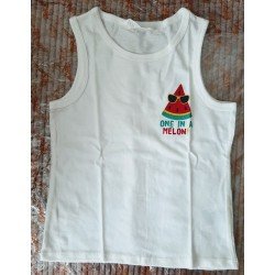 Jongensset maat 140: Jongens Tanktop One in a Melon en Short groen