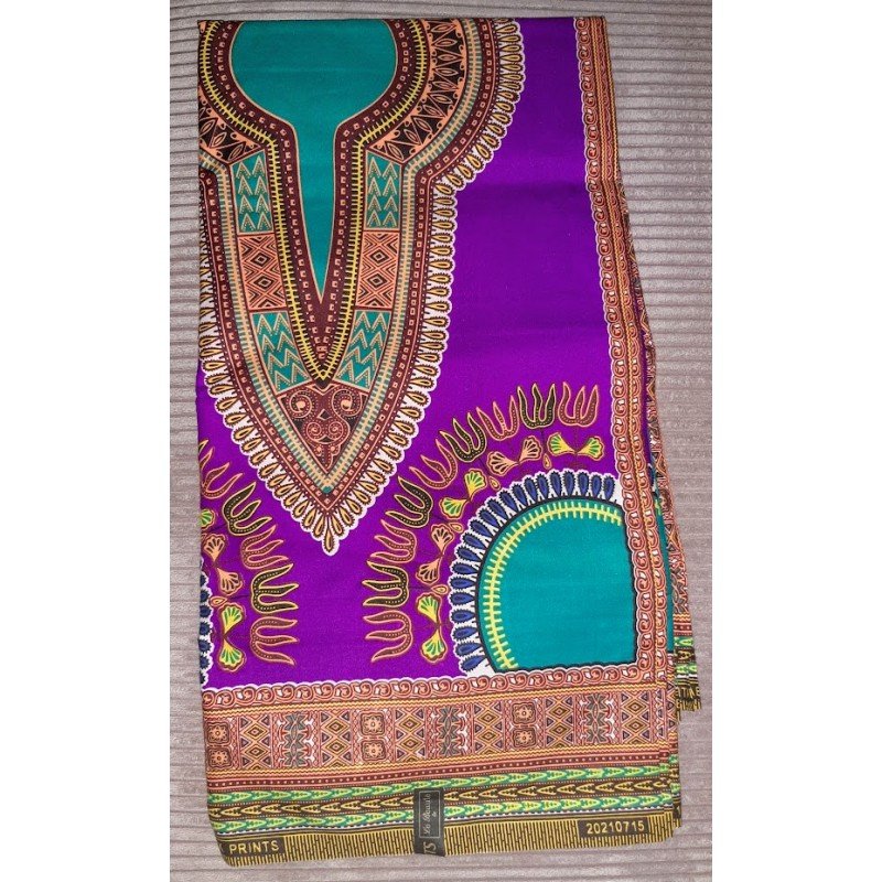 Clothing fabric purple African print