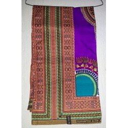 Clothing fabric purple African print