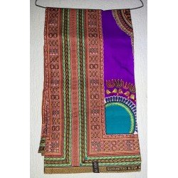 Kledingstof paars African print