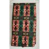 Kledingstof groen met voetprints African print