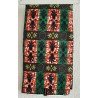 Clothing fabric green with footprints African print