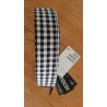 Women's belt black / white checkered