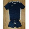 Men's set M Adidas: T-Shirt and Short dark blue/white