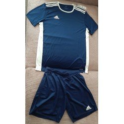 Men's set M Adidas: T-Shirt and Short dark blue/white