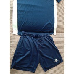 Men's set M Adidas: T-Shirt and Short dark blue/white