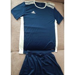 Men's set M Adidas: T-Shirt and Short dark blue/white