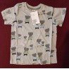 Boys T-shirt gray with baby elephant prints