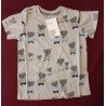 Boys T-shirt gray with baby elephant prints